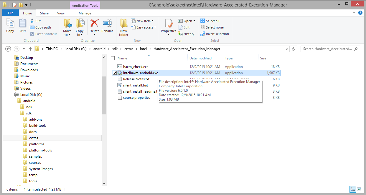 Windwos下安装HAXM